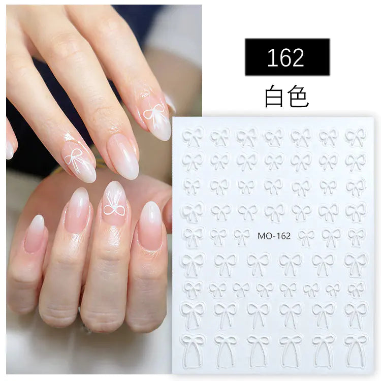 Minimalist Bow Nail Stickers