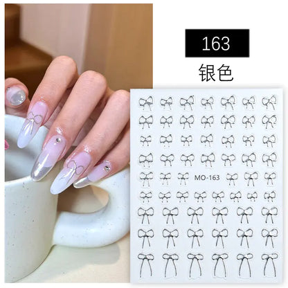 Minimalist Bow Nail Stickers