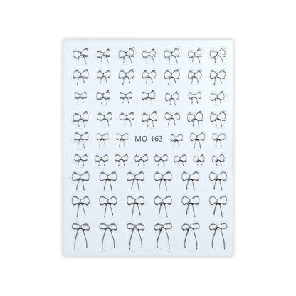 Minimalist Bow Nail Stickers